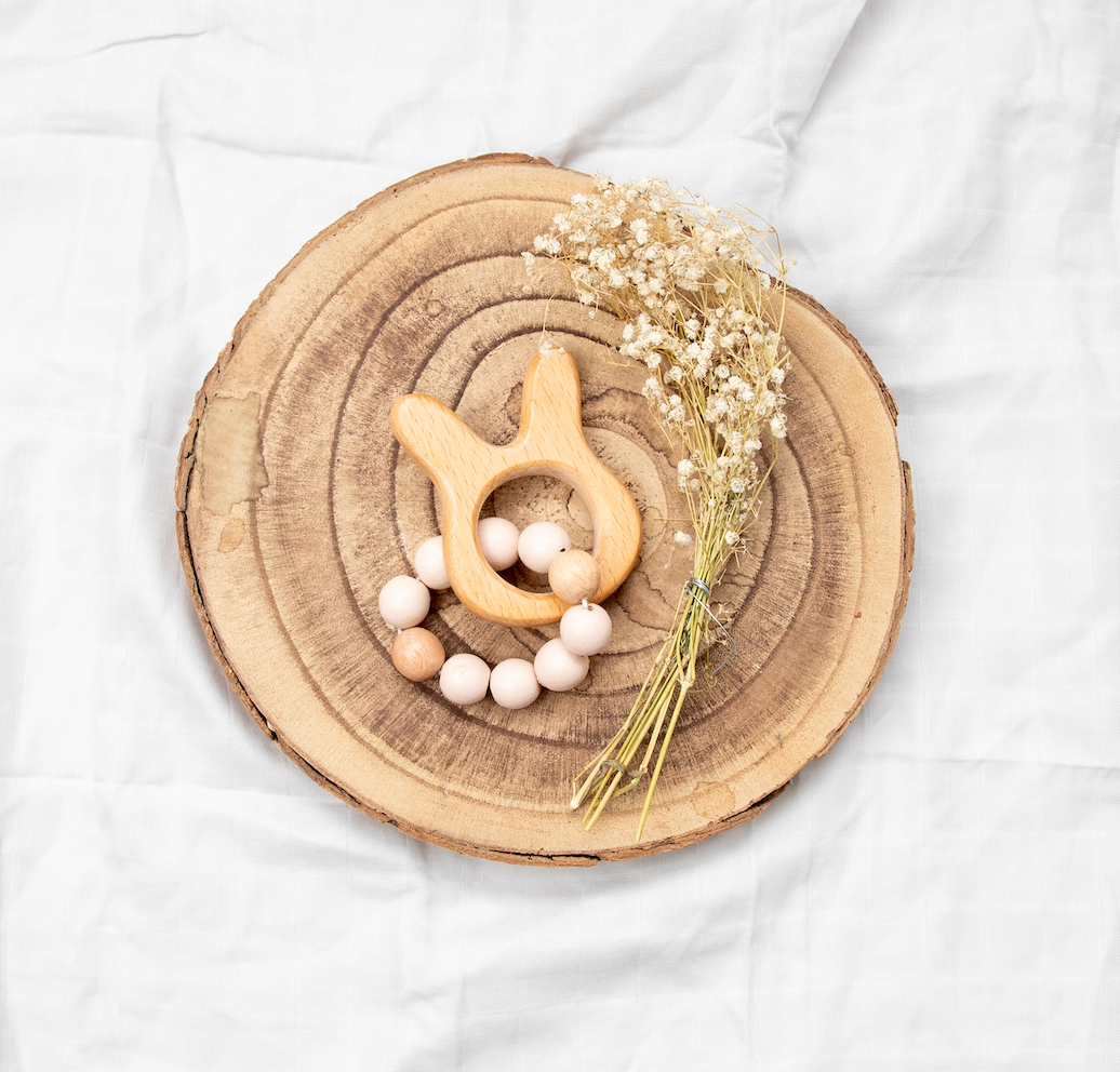 Bunny Teether with Beads