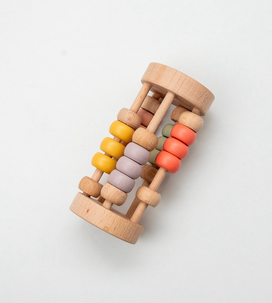 Pastel Bead Cylinder Rattle
