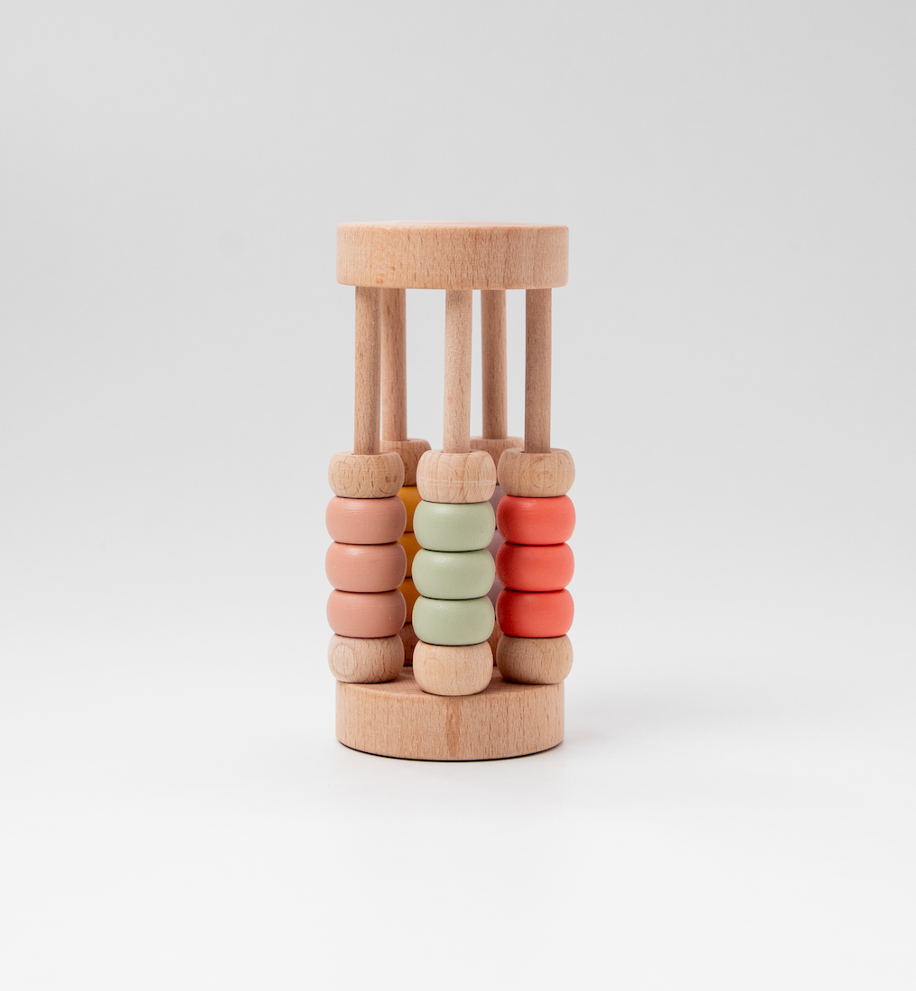Pastel Bead Cylinder Rattle