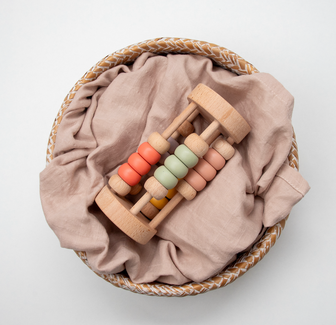 Pastel Bead Cylinder Rattle