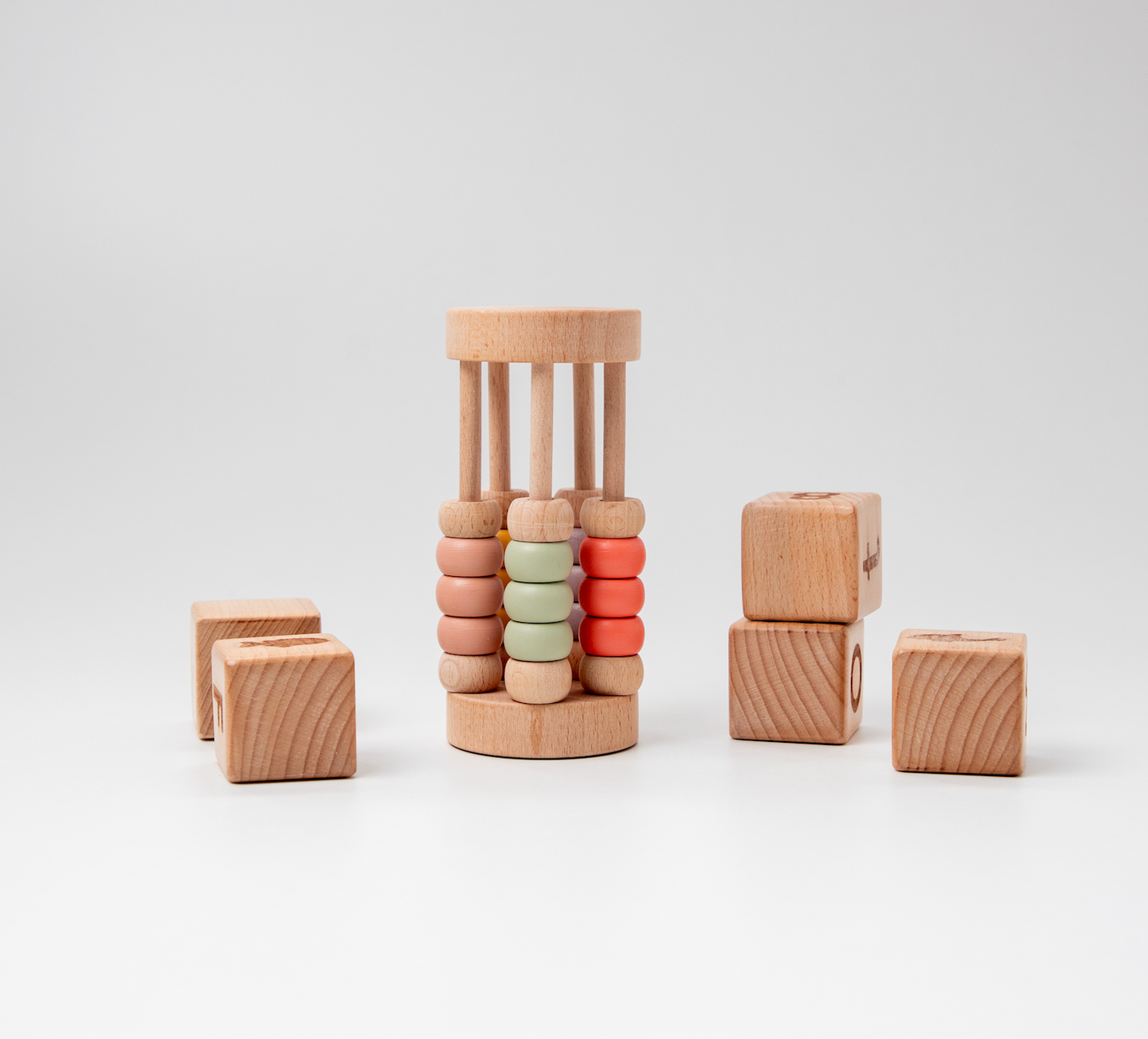 Pastel Bead Cylinder Rattle