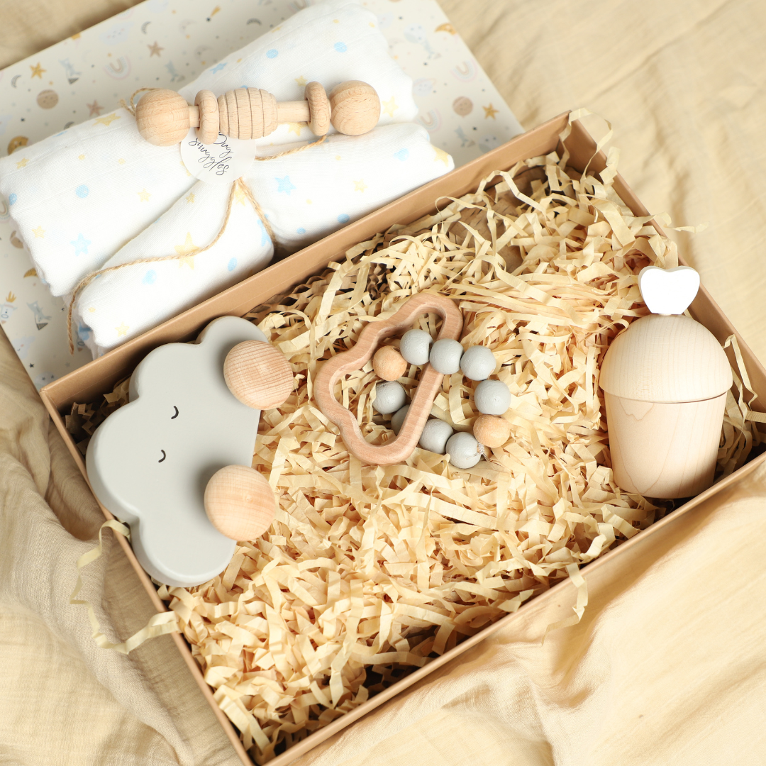 Birch New Born Over the Clouds Gift Box - Set of 5