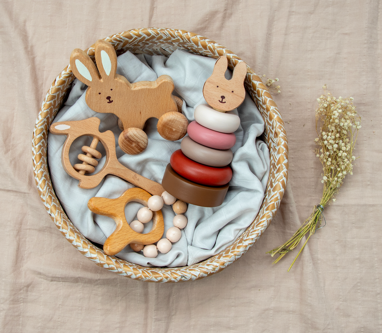 Birch Bunny Ring Stacker