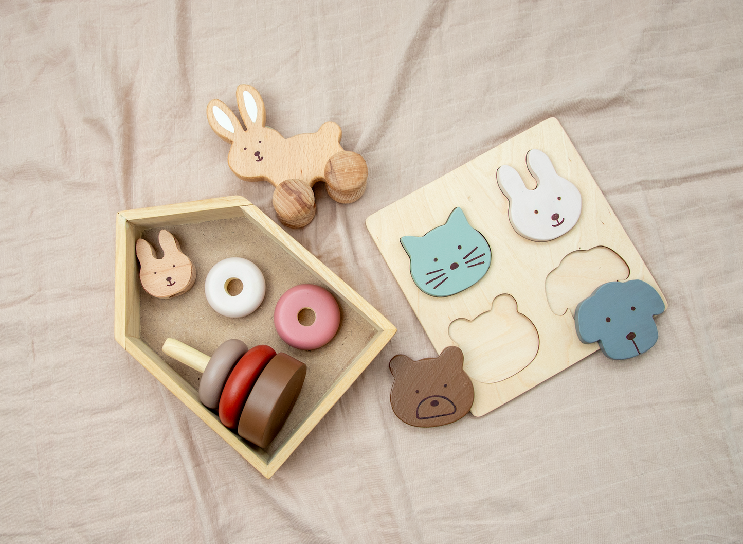 Birch Bunny Ring Stacker