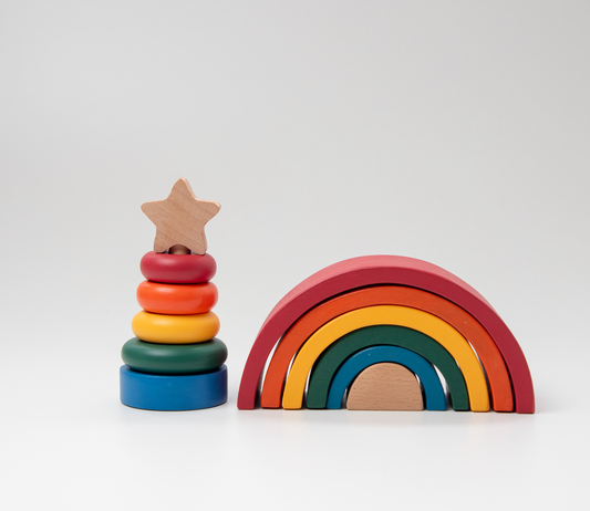 Birch Ring Stacker – with Star Topper