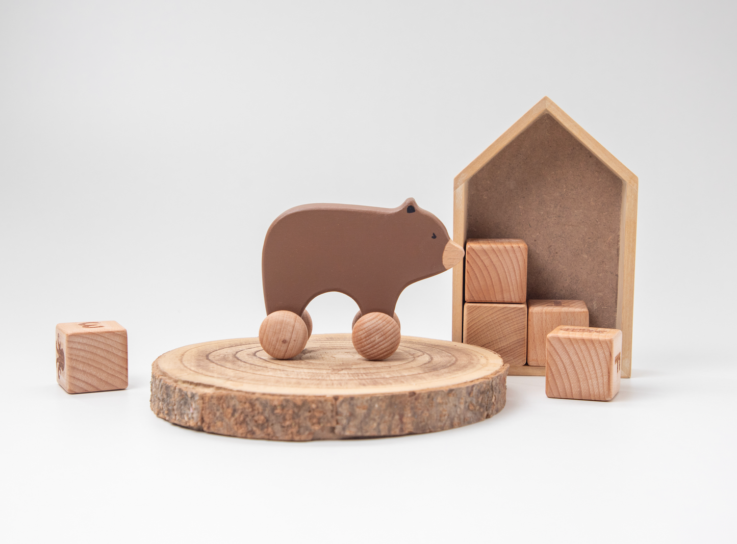 Birch Bear Roller Toy