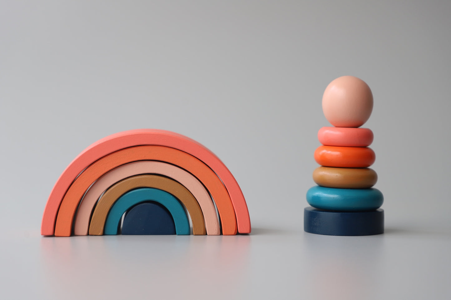 Birch Rainbow Stacker - Sunset