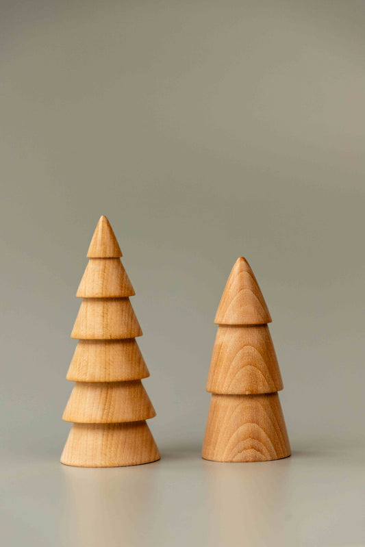 Birch Fir Trees Set of 2