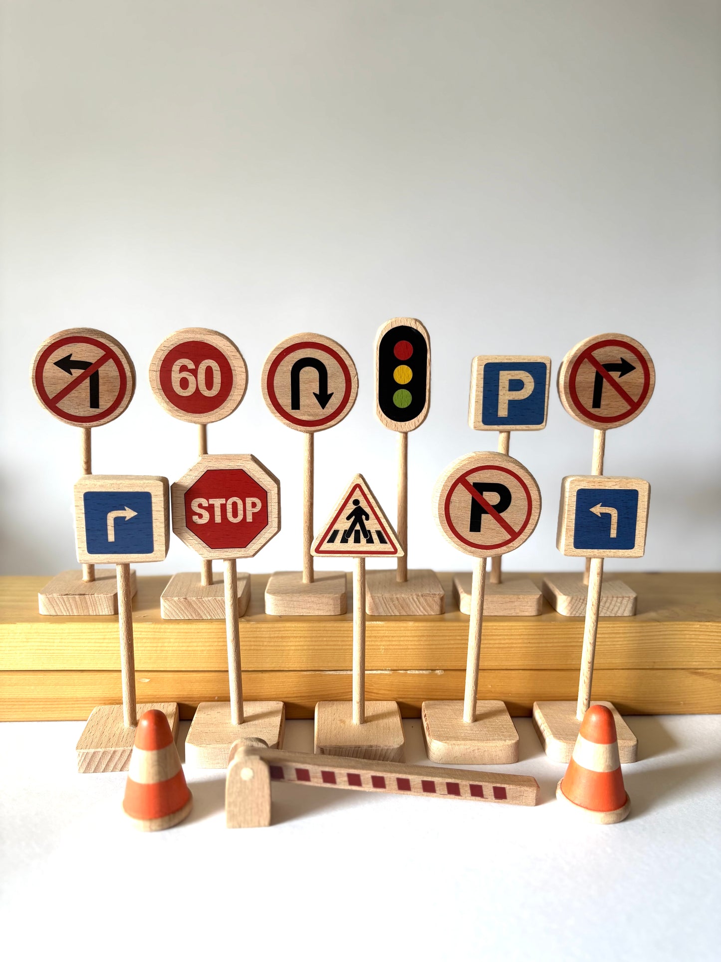 Birch Traffic Signs - Set of 14
