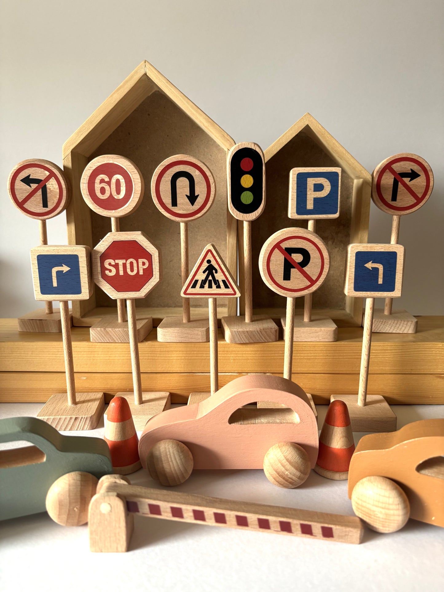 Birch Traffic Signs - Set of 14