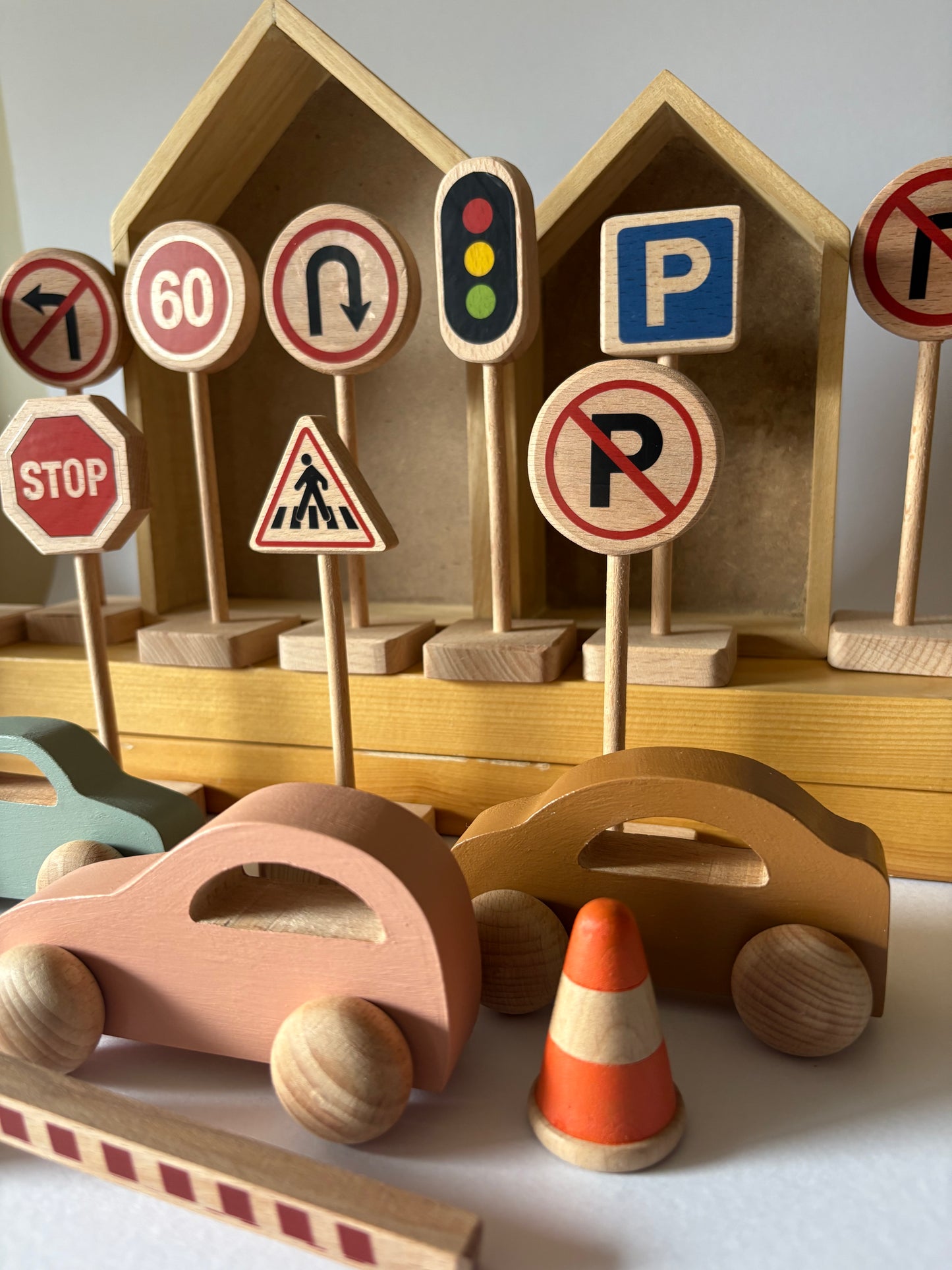 Birch Traffic Signs - Set of 14