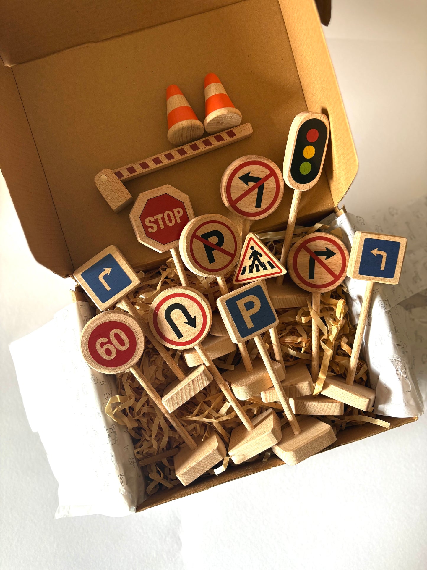 Birch Traffic Signs - Set of 14