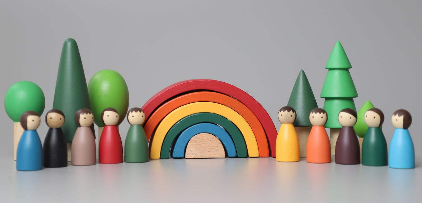 Rainbow Wooden Stacker - Classic