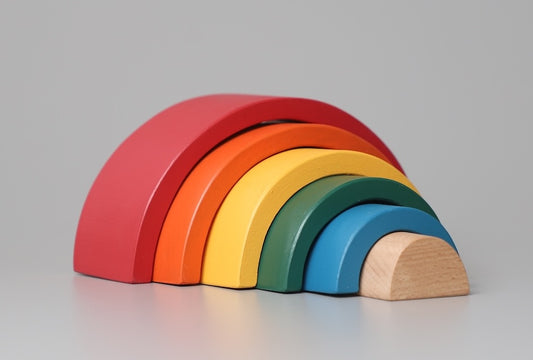 Rainbow Wooden Stacker - Classic