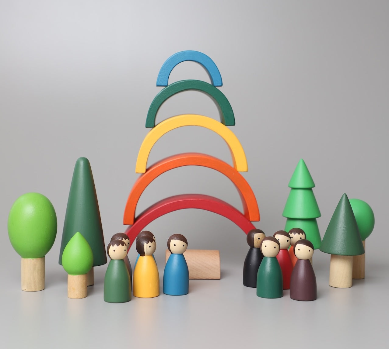 Rainbow Wooden Stacker - Classic