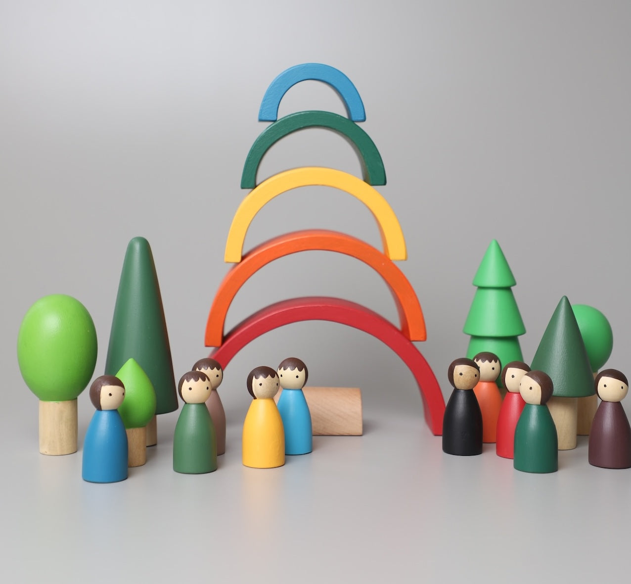 Rainbow Wooden Stacker - Classic