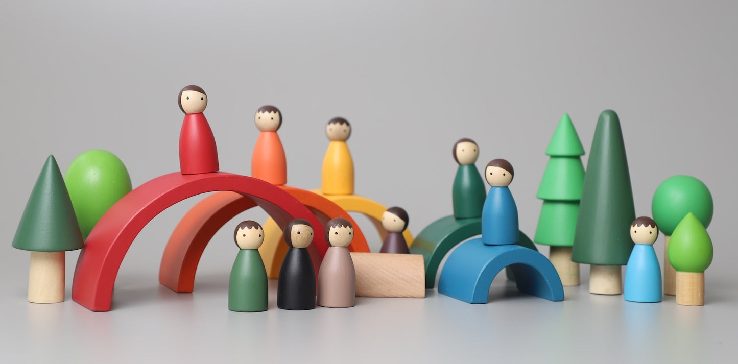 Rainbow Wooden Stacker - Classic