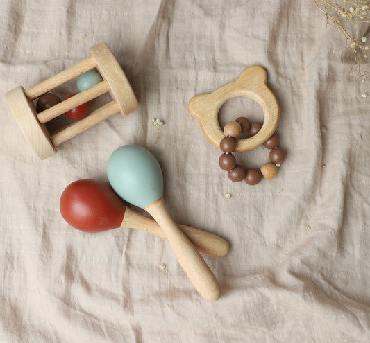 Birch Maracus Set of 2 - In Beechwood