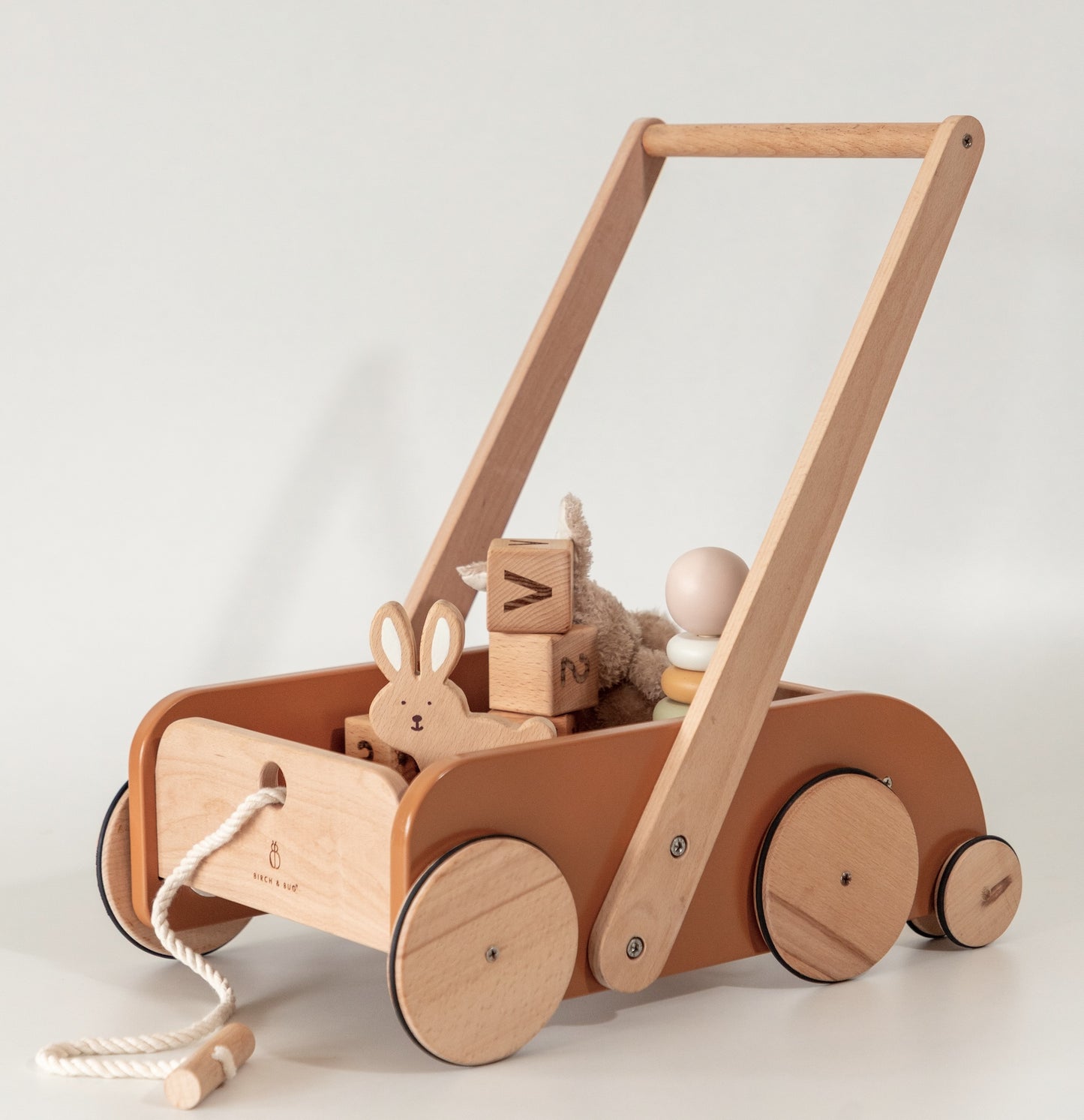 Birch SteadyStep Wooden Walker with Treasure Basket - FLAT 20% OFF