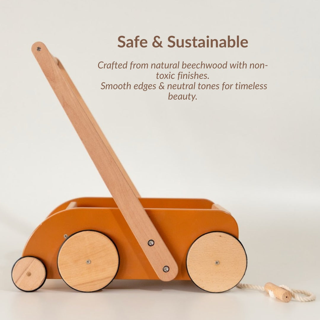 Birch SteadyStep Wooden Walker with Treasure Basket - FLAT 20% OFF