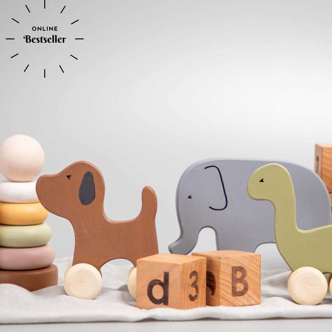 Birch Animal Roller Toys - Set of 3