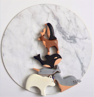 Birch Polar Animals Set of 6