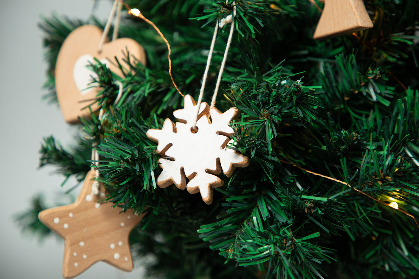 Birch Christmas Ornaments Set of 6