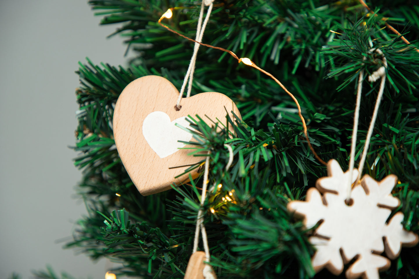 Birch Christmas Ornaments Set of 6