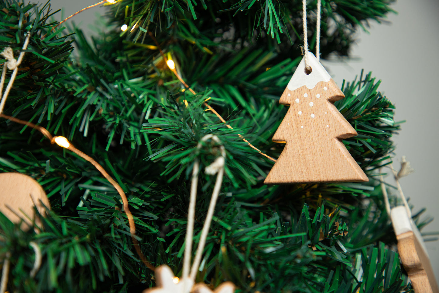 Birch Christmas Ornaments Set of 6