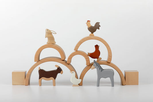 Birch Farm Animals Set of 6 - Combo 2