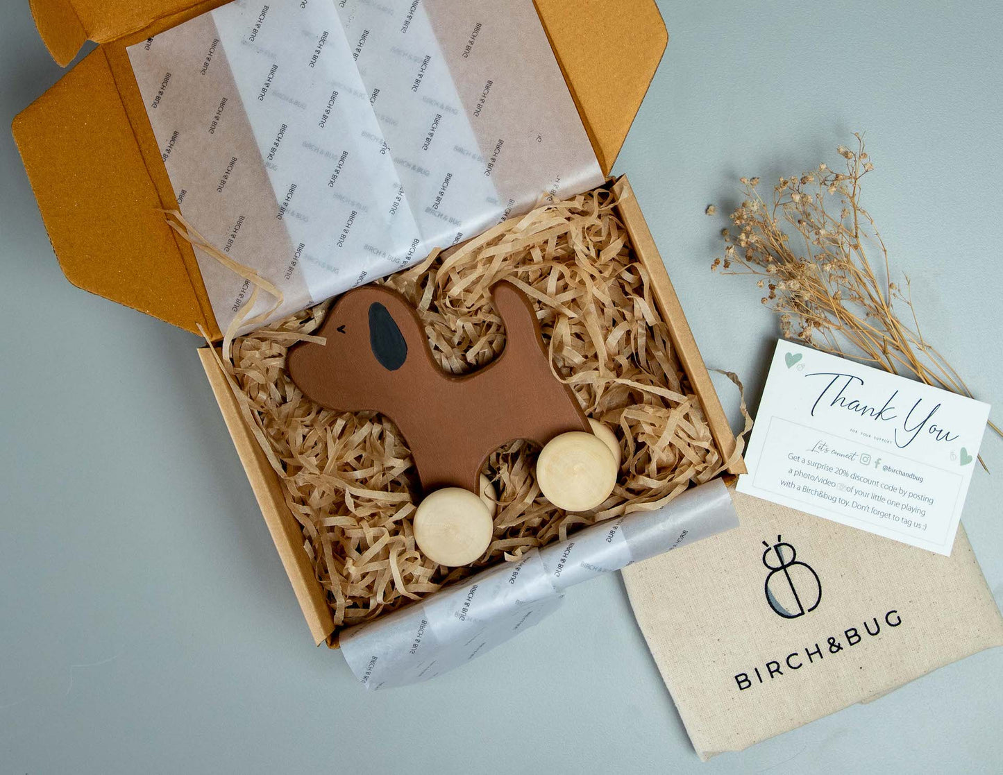 Birch Dog Roller Toy