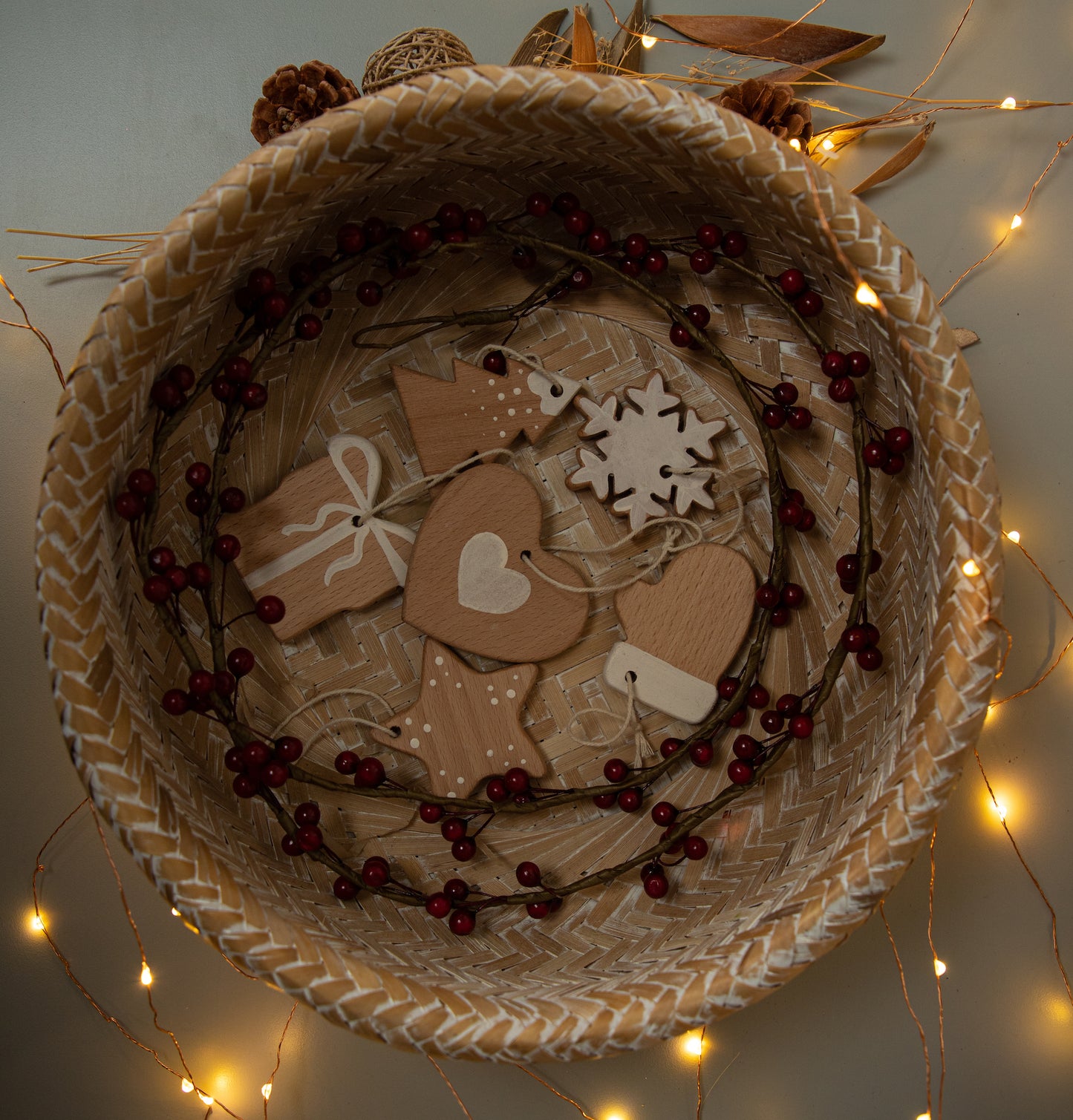 Birch Christmas Ornaments Set of 6