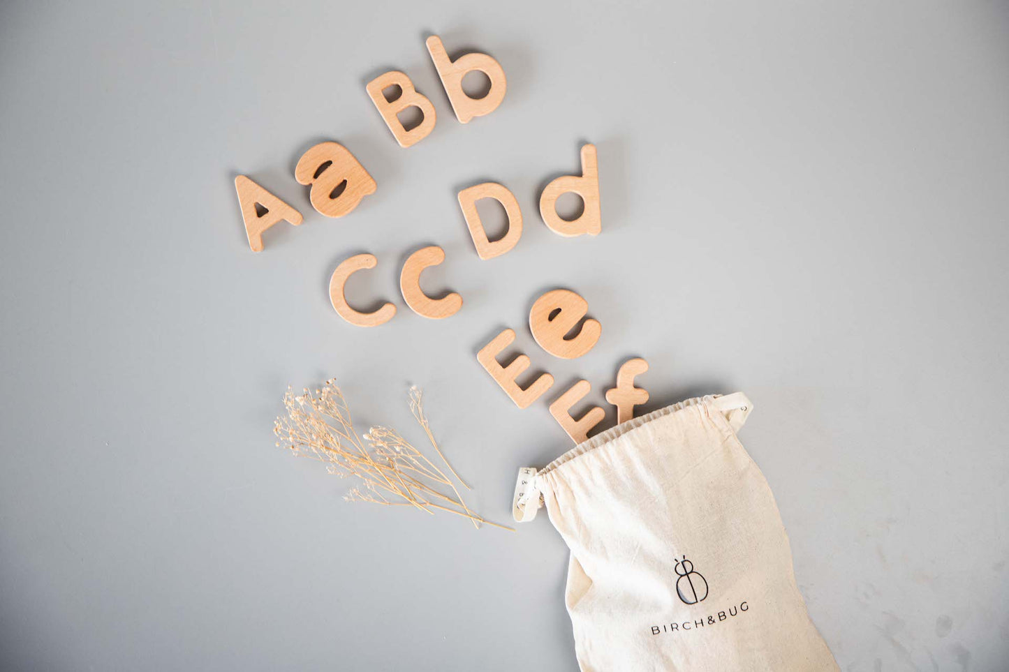 Birch Alphabet Letter Combo Set - Uppercase and Lowercase