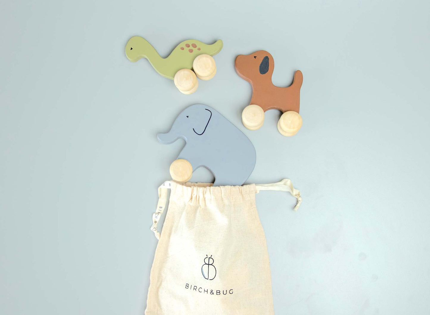 Birch Dinosaur Roller Toy