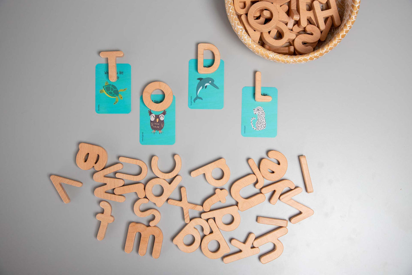 Birch Alphabet Letter Combo Set - Uppercase and Lowercase