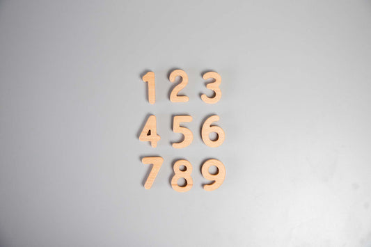 Birch Wooden Numbers