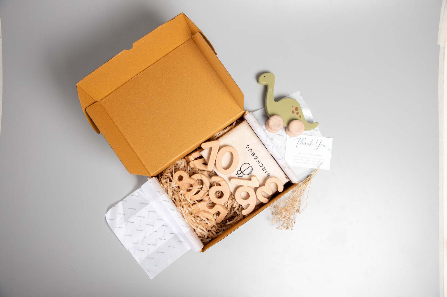 Birch Wooden Numbers