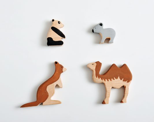 Birch Exotic Animals Set of 4
