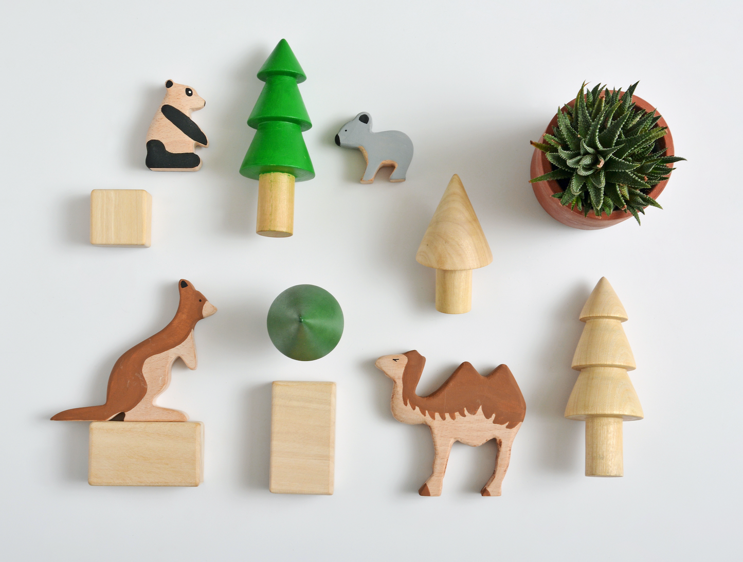 Birch Exotic Animals Set of 4