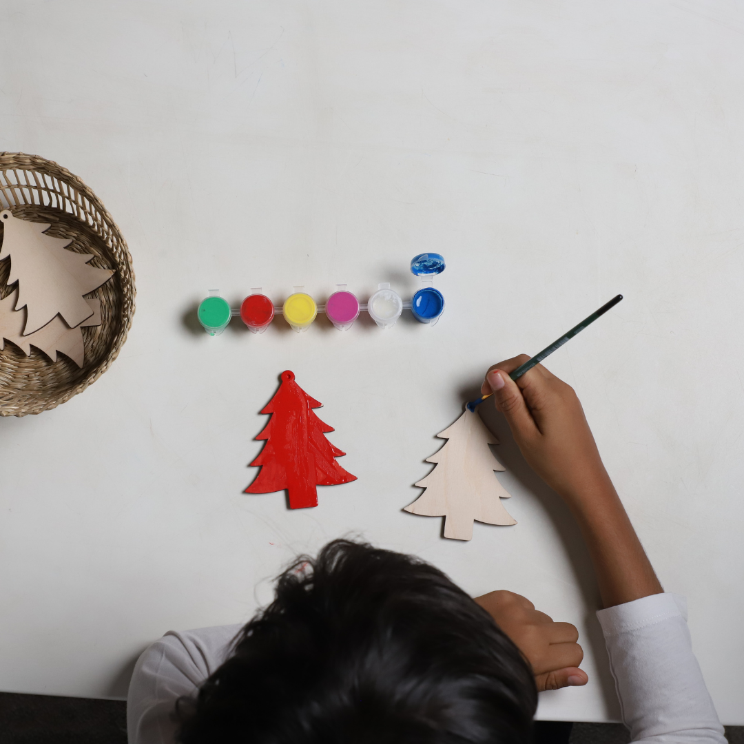 Birch DIY Christmas Tree Ornaments - Set of 4