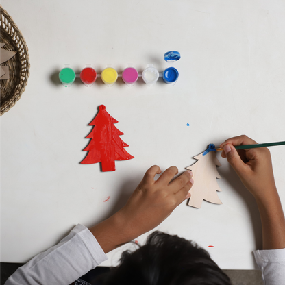 Birch DIY Christmas Tree Ornaments - Set of 4