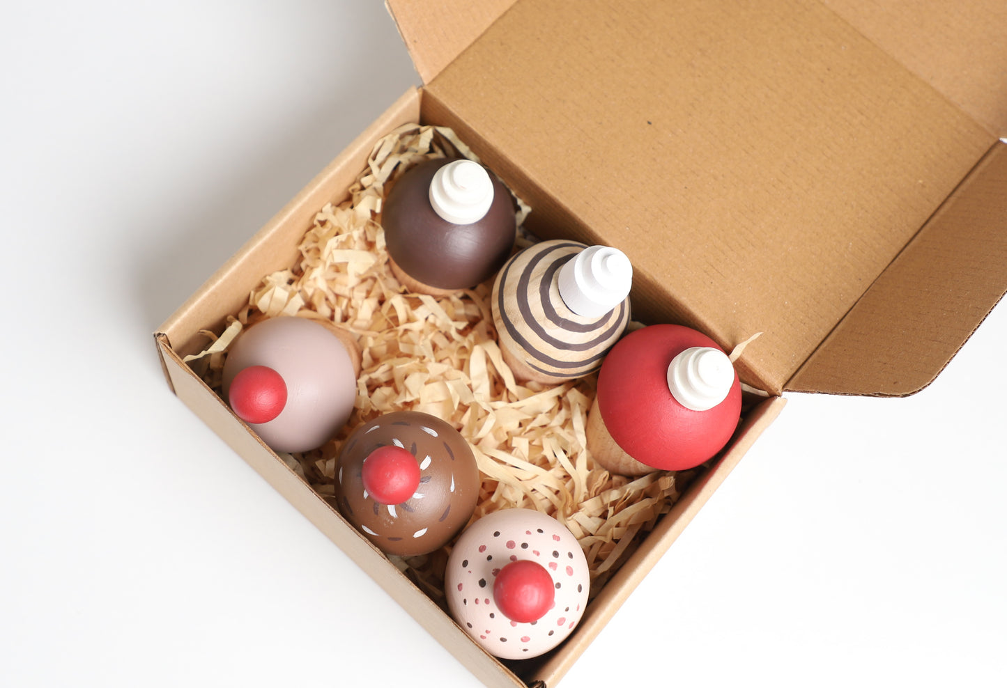 Birch Cupcake PlaySet - Set of 6 cupcakes