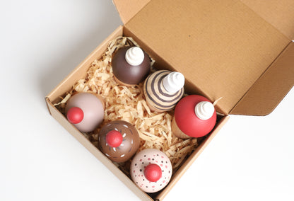 Birch Cupcake PlaySet - Set of 6 cupcakes
