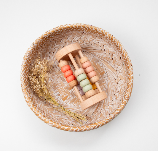 Pastel Bead Cylinder Rattle