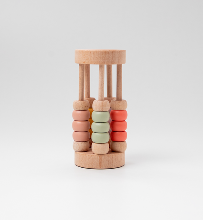 Pastel Bead Cylinder Rattle