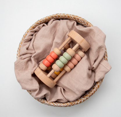 Pastel Bead Cylinder Rattle