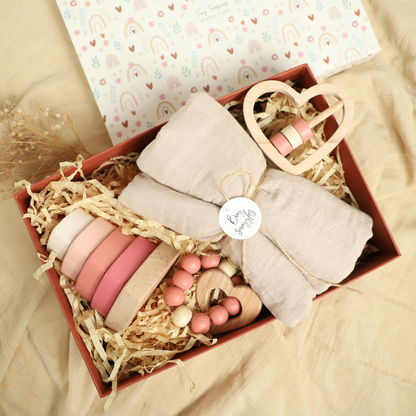 Birch NewBorn Giftbox With All My Heart - Set of 4