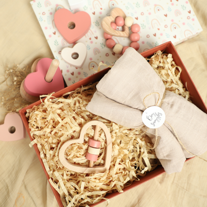 Birch NewBorn Giftbox With All My Heart - Set of 4