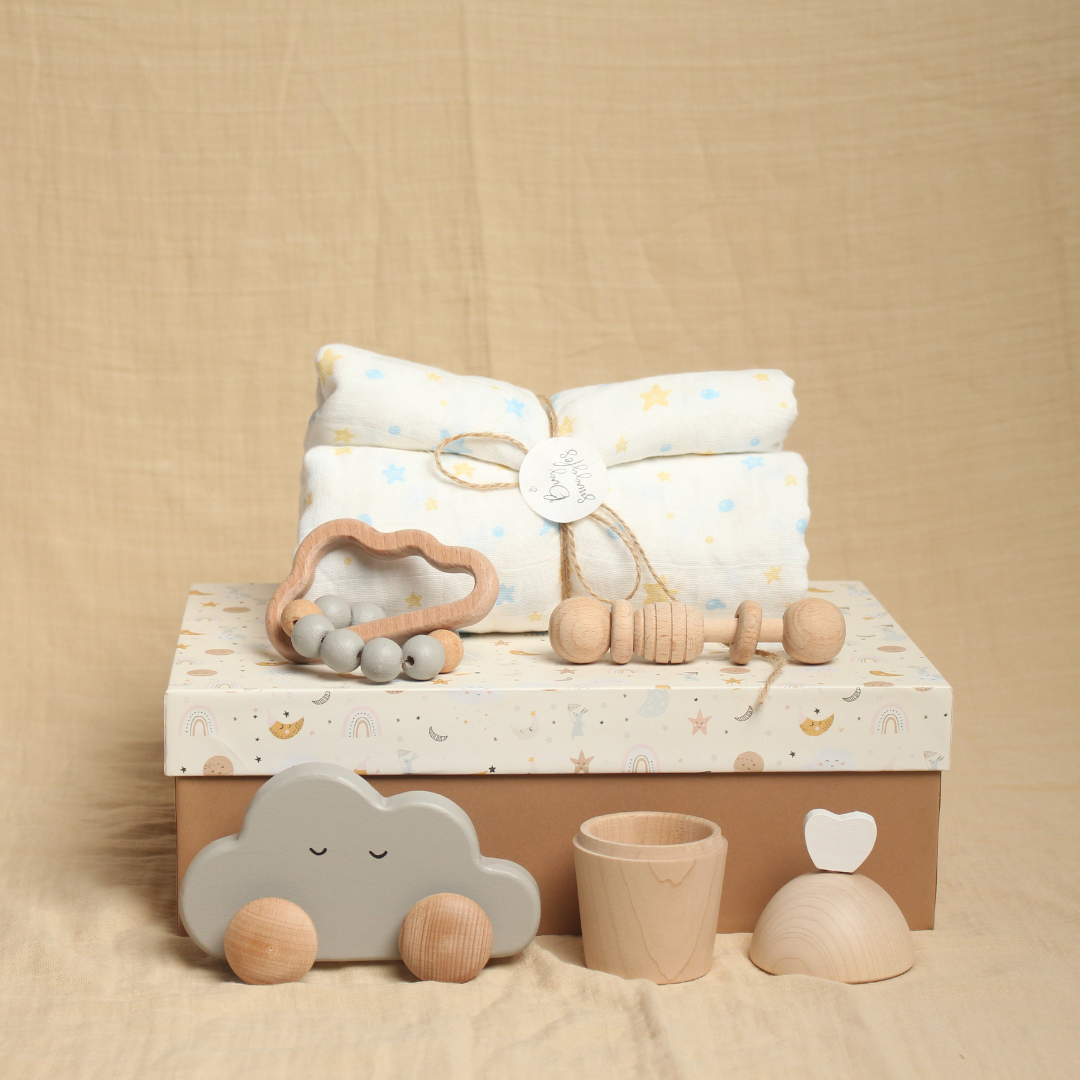 Birch New Born Over the Clouds Gift Box - Set of 5