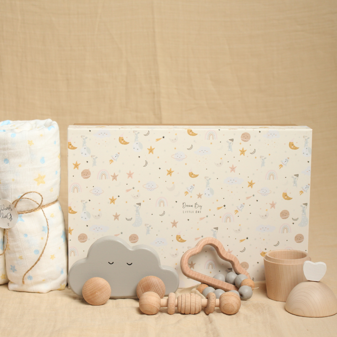 Birch New Born Over the Clouds Gift Box - Set of 5